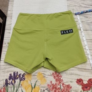 Light lime green fleo shorts